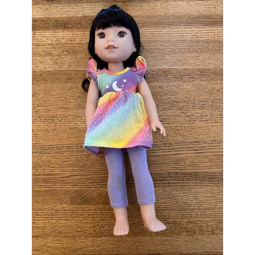 American Girl Wellie Wishers Emerson Doll Black Hair Brown Eyes Asian Pacific Is